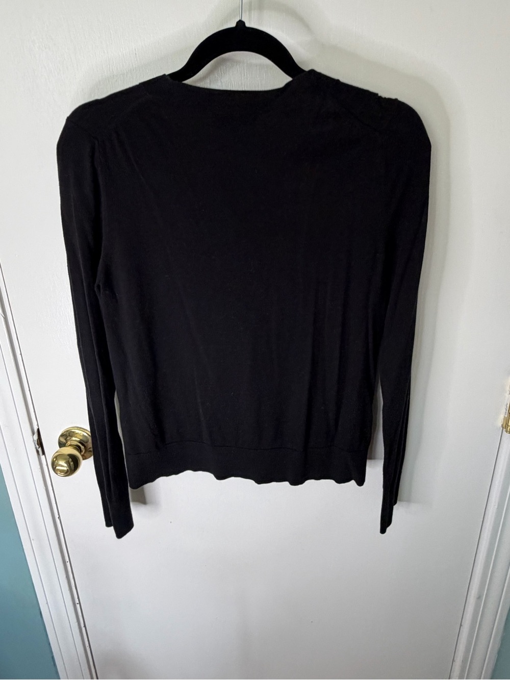 Banana Republic Black Button-Up Cardigan size medium - Picture 4 of 4
